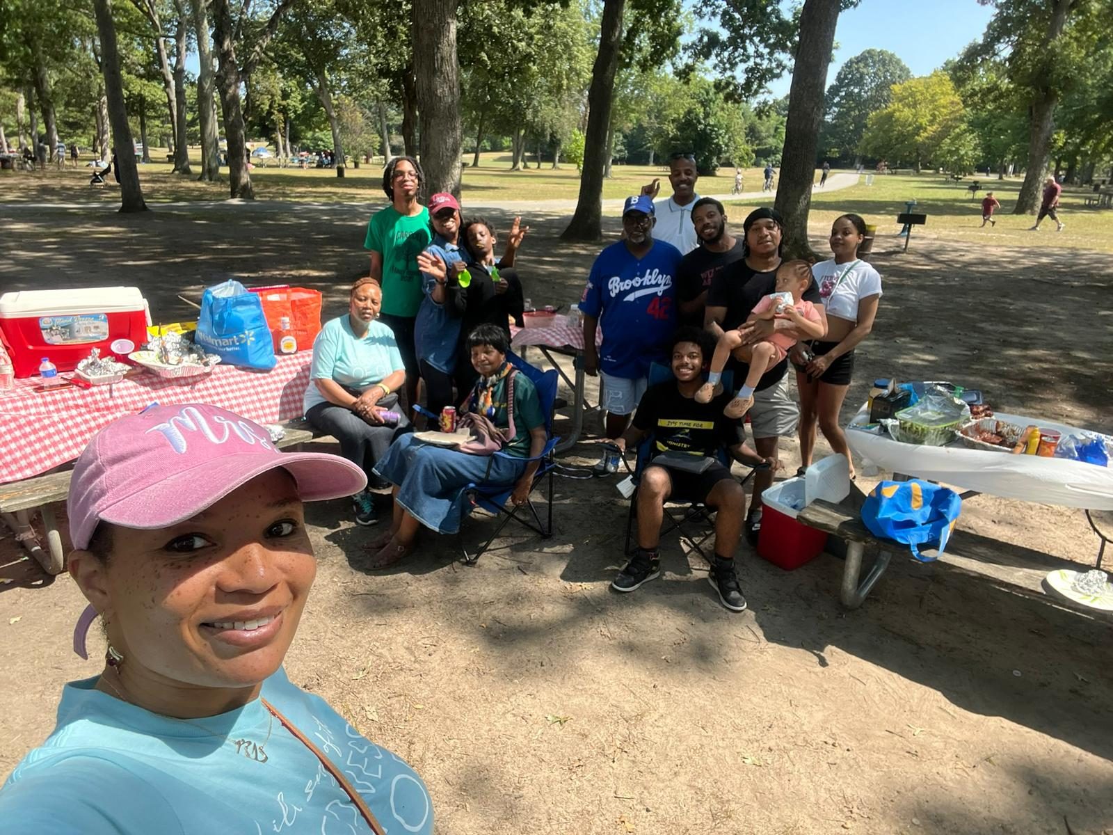 At the summer church picnic